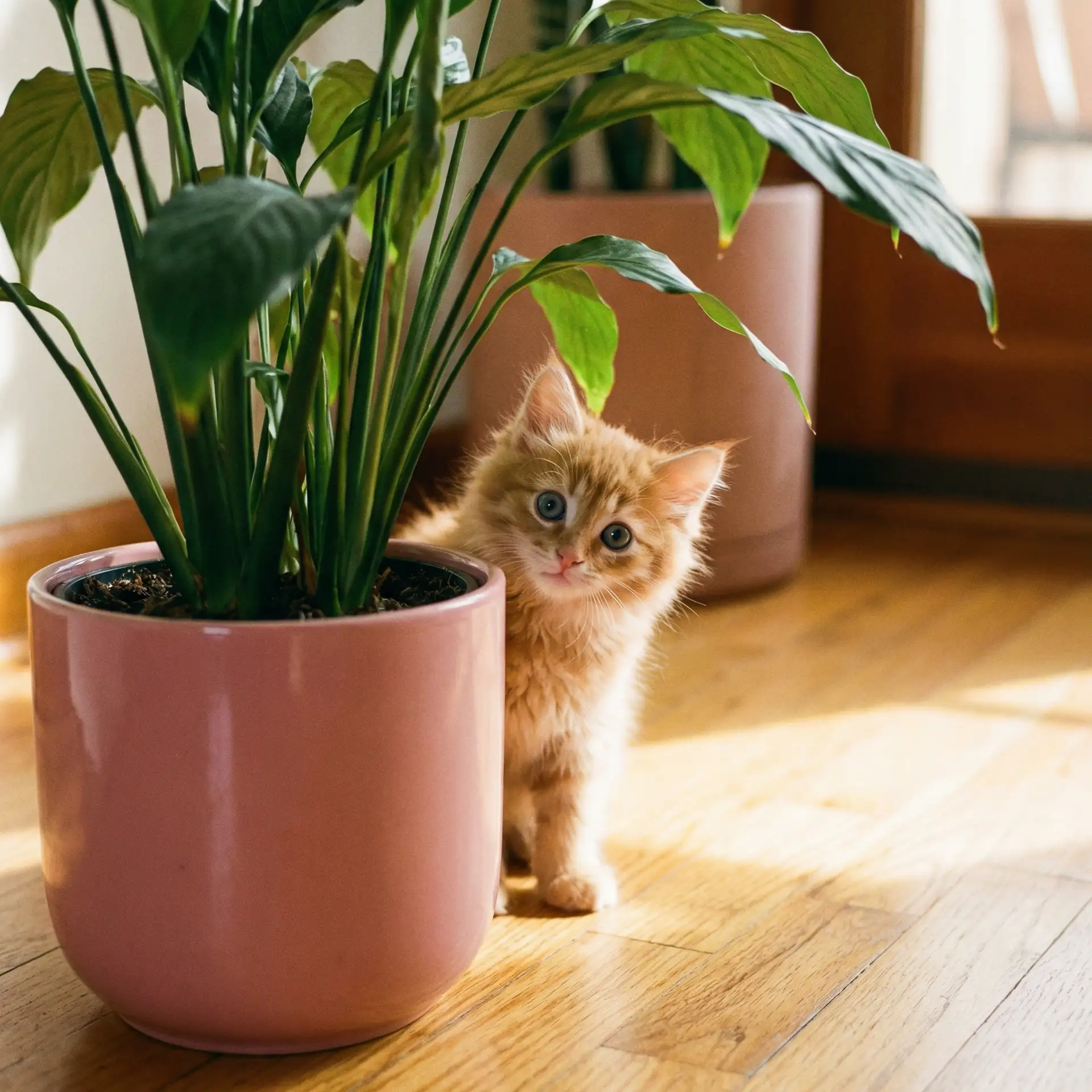 小猫从花盆后探头 - 情迷曼哈顿